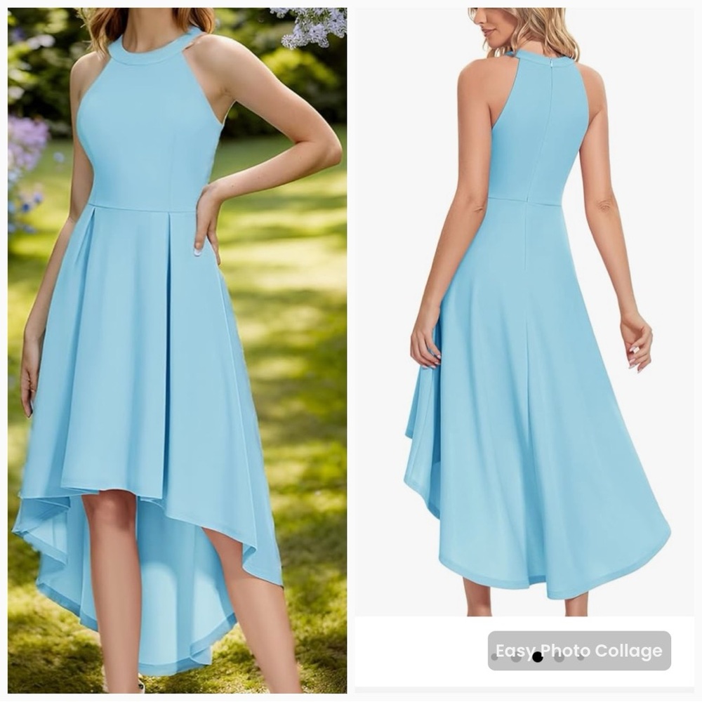 Dressystar Halter High Low Hem Cocktail Formal Party Dress